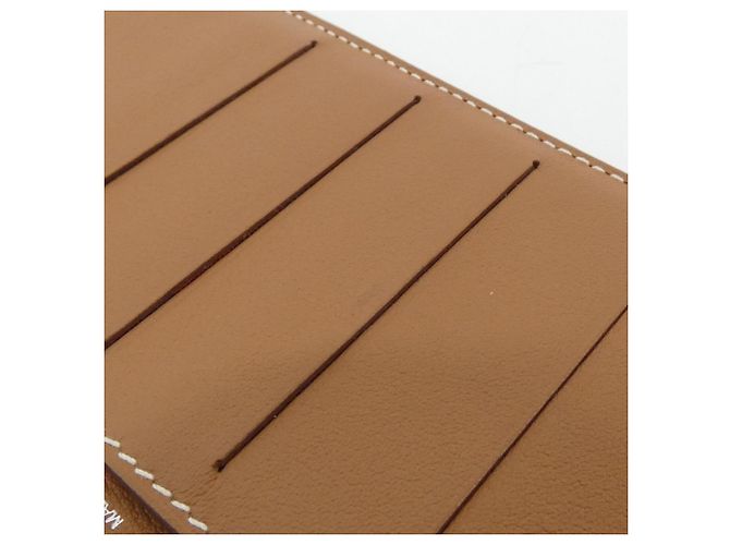 Hermès Carteira Longa Combinada Hermes Citizen Twill Marrom Dourado - vista 6