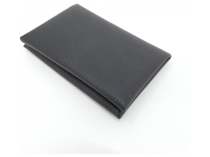Hermès Porte-cartes Hermes Calvi Noir - vue 2