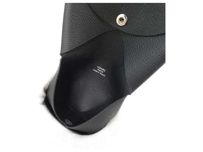 Hermès Porte-cartes Hermes Calvi Noir - vue 5