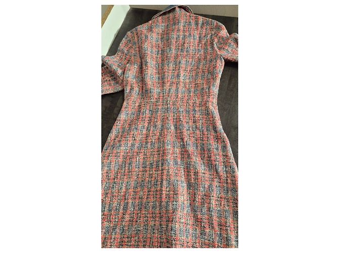 Abito in tweed multicolore Maje Bianco Rosso Blu - vista 18