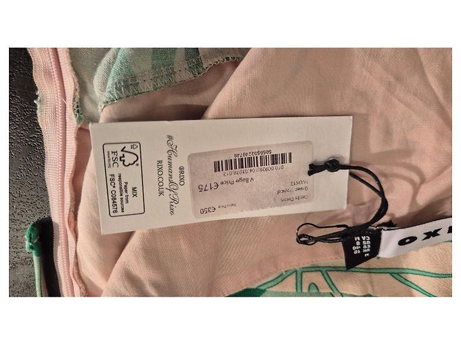 Autre Marque Rixo Cécile Maxikleid mit Tropenprint Pink Grün - Ansicht 3