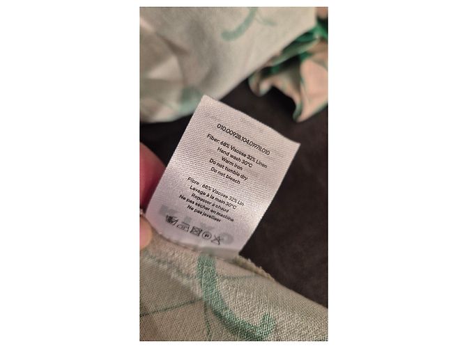 Autre Marque Rixo Cécile Maxikleid mit Tropenprint Pink Grün - Ansicht 5