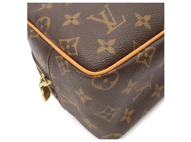 Louis Vuitton Monogram Trousse Toilette 25 Travel Pouch Clutch Bag Marrone - vista 4