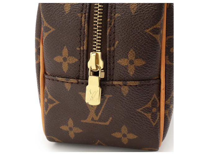 Louis Vuitton Monogram Trousse Toilette 25 Travel Pouch Clutch Bag Marrone - vista 5