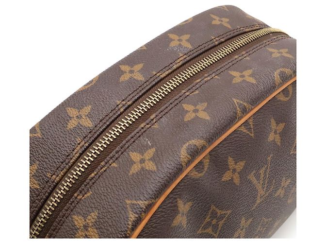 Louis Vuitton Monogram Trousse Toilette 25 Travel Pouch Clutch Bag Marrone - vista 6