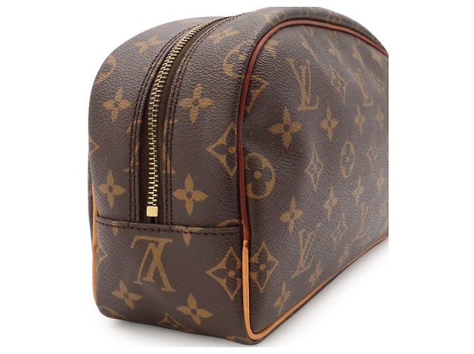 Louis Vuitton Monogram Trousse Toilette 25 Travel Pouch Clutch Bag Marrone - vista 7