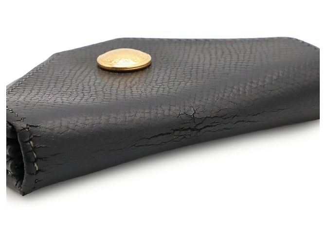 Hermès HERMES Le 24 Coin Case in Black Courchevel Leather - view 5