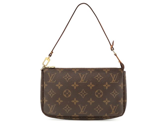 Louis Vuitton Monogram Pochette Accessoires Handbag Pouch Braun - Ansicht 2