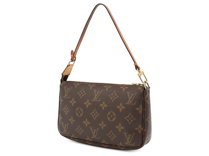 Louis Vuitton Monogram Pochette Accessoires Handbag Pouch Braun - Ansicht 3