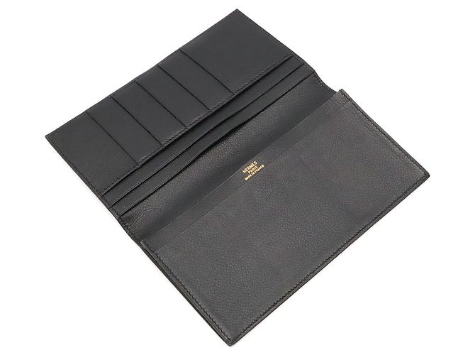 Hermès Carteira longa bi-fold Hermes MC2 Fleming Preto - vista 5