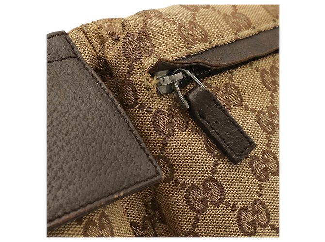 Borsa a tracolla Gucci GG Canvas Sherry Line Rosso Beige Verde Cachi Marrone scuro - vista 6