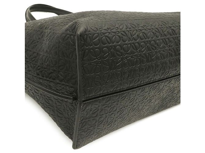 Borsa Shopper LOEWE Repeat Anagram T Nero - vista 4