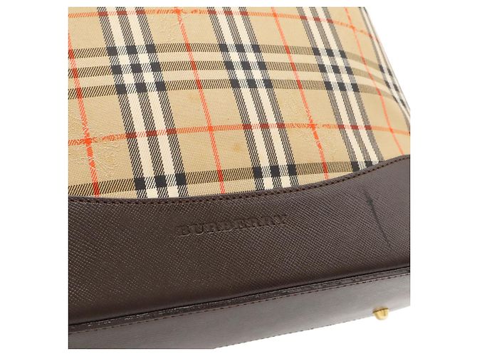 Bolso de hombro Burberry Nova Check Beige Marrón oscuro - vista 10