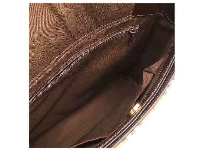 Bolso de hombro Burberry Nova Check Beige Marrón oscuro - vista 8