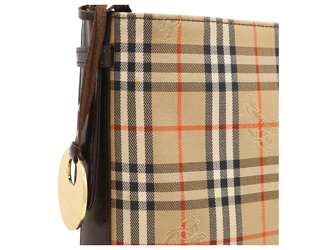 Bolso de hombro Burberry Nova Check Beige Marrón oscuro - vista 9