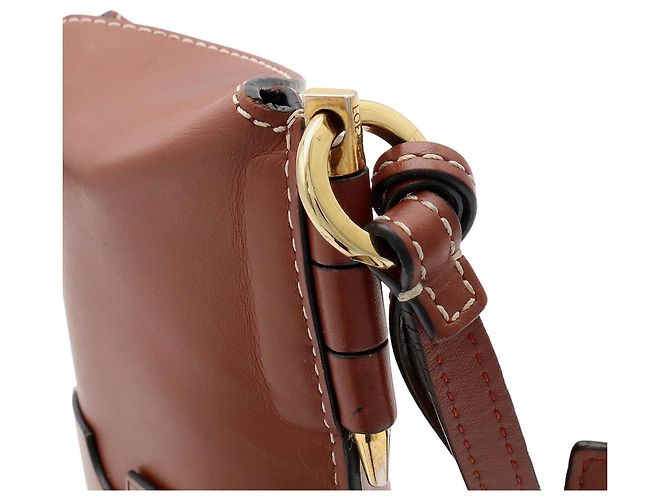 Bolsa de Ombro Loewe Anagram Gate Pocket Marrom - vista 6