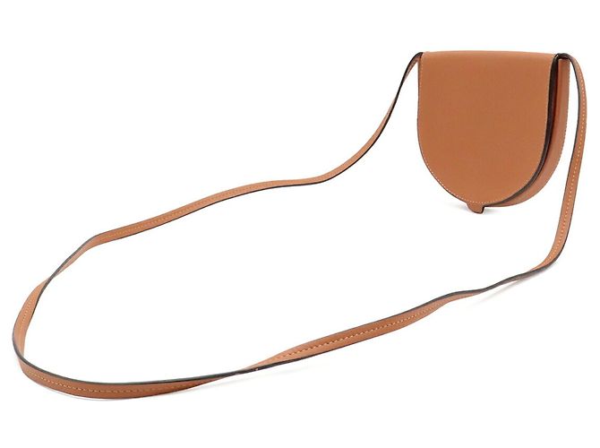 Bolsa de Ombro Loewe Anagram Heel Pouch Small Marrom - vista 3