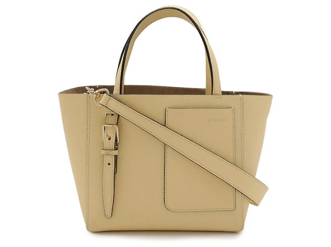 Borsa a tracolla Micro Bucket Valextra Cream Crudo - vista 2