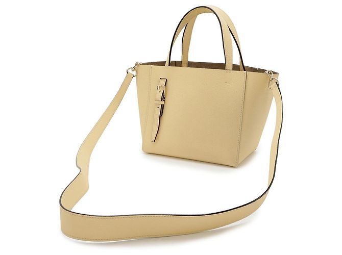 Borsa a tracolla Micro Bucket Valextra Cream Crudo - vista 3