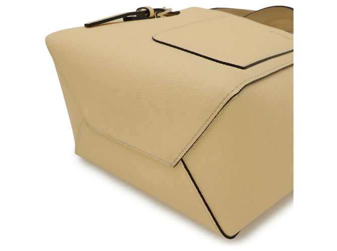 Borsa a tracolla Micro Bucket Valextra Cream Crudo - vista 4