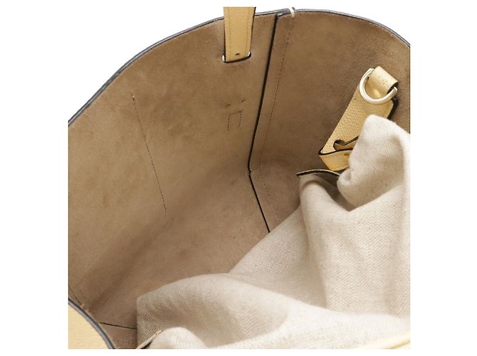 Borsa a tracolla Micro Bucket Valextra Cream Crudo - vista 7