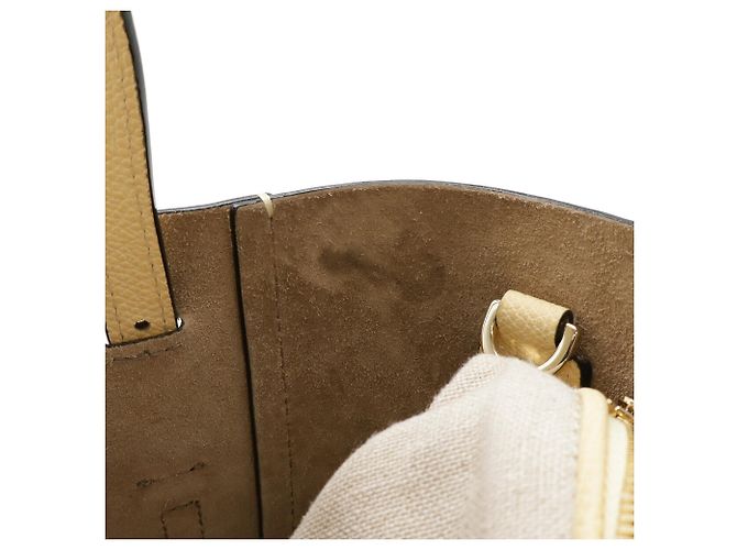 Borsa a tracolla Micro Bucket Valextra Cream Crudo - vista 9
