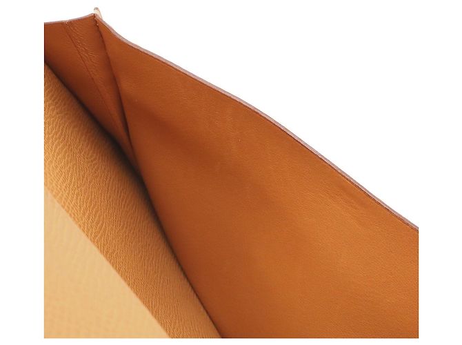 Hermès Portafoglio lungo Hermes Azap Combine Round Cammello - vista 8