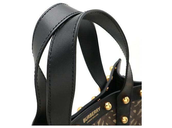 Burberry TB Small Monogram Tote Bag Braun Schwarz - Ansicht 5