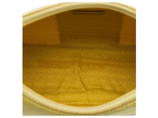 Borsa a tracolla Prada Mini Tessuto Re Edition 2000 Gialla Giallo - vista 4