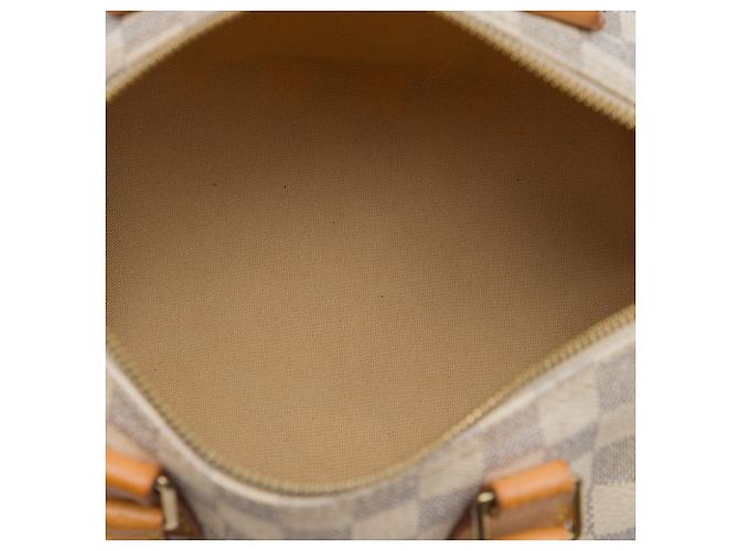 Louis Vuitton White Damier Azur Speedy 25 Bianco - vista 4