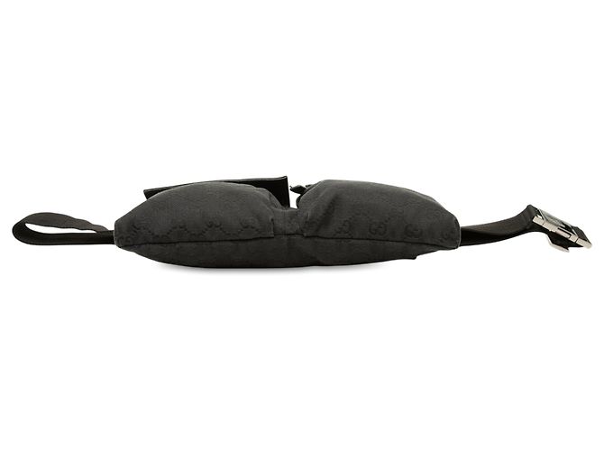 Bolso cinturón Gucci de lona GG negra con doble bolsillo Negro - vista 3