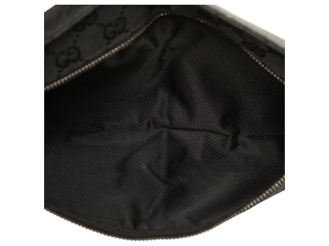Bolso cinturón Gucci de lona GG negra con doble bolsillo Negro - vista 4