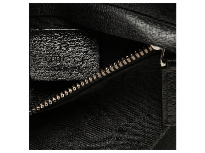 Bolso cinturón Gucci de lona GG negra con doble bolsillo Negro - vista 5