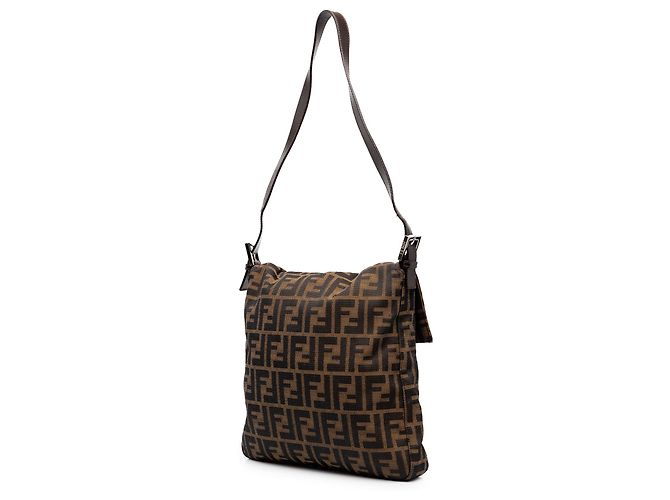 Fendi Brown Zucca Canvas Schultertasche Braun - Ansicht 2