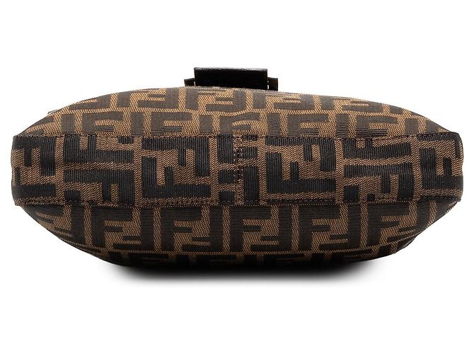 Fendi Brown Zucca Canvas Schultertasche Braun - Ansicht 3