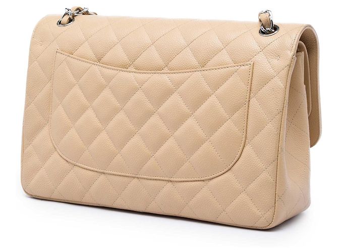 Chanel Beige Jumbo Classic Caviar Double Flap - Ansicht 2