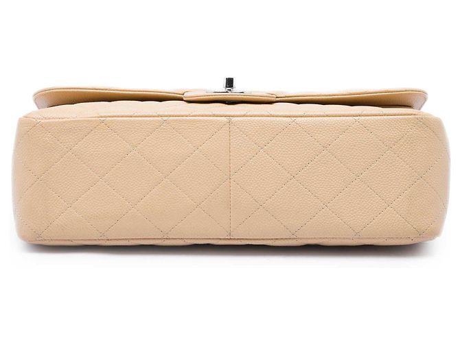 Chanel Beige Jumbo Classic Caviar Double Flap - Ansicht 3