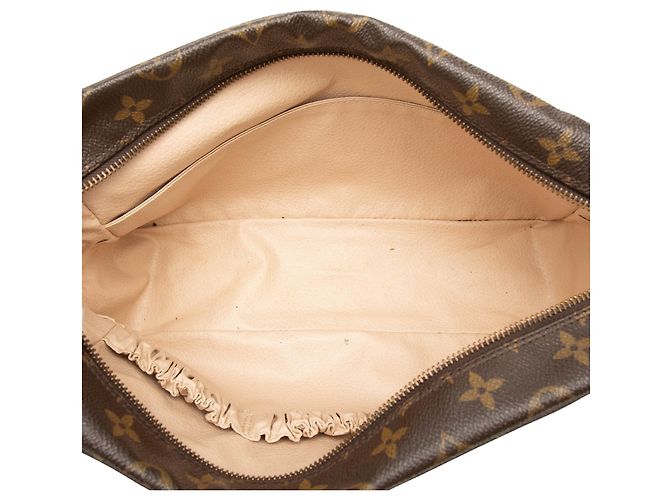 Louis Vuitton Brown Monogram Trousse Toilette 28 Castaño - vista 4