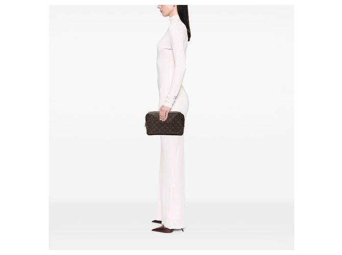 Louis Vuitton Brown Monogram Trousse Toilette 28 Castaño - vista 6