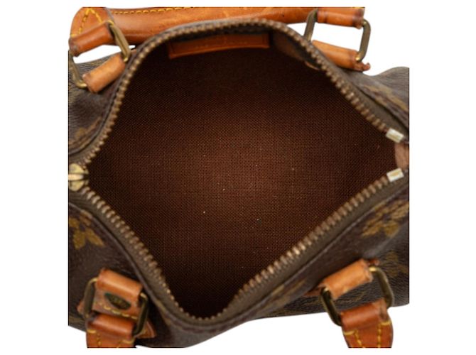Louis Vuitton Brown Monogram Mini Speedy HL Marron - vue 4