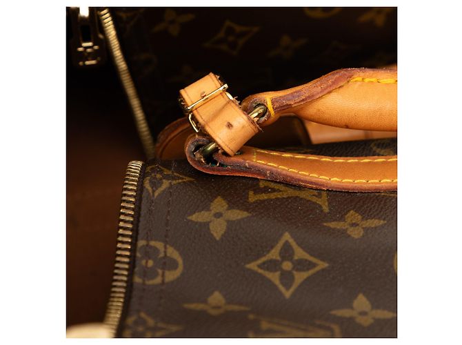 Louis Vuitton Brown Monogram Keepall 55 Castaño - vista 6