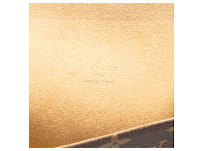 Louis Vuitton Brown Monogram Pochette Florentine Marrone - vista 5
