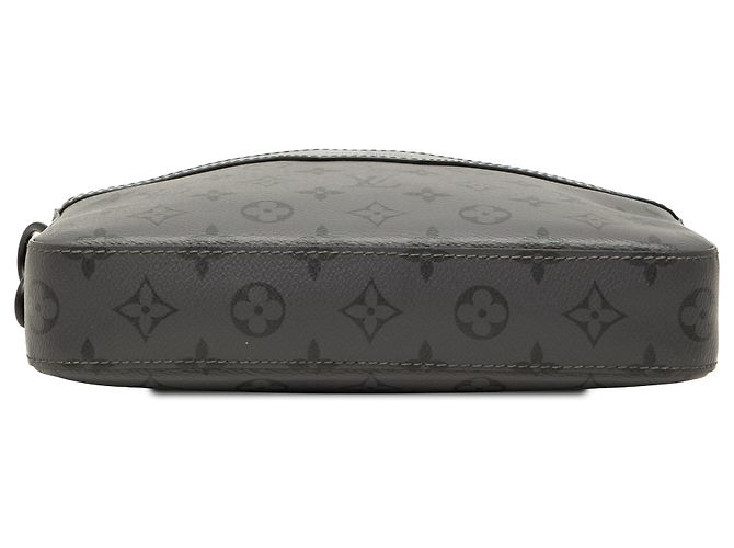 Louis Vuitton Gray Monogram Eclipse Trio Messenger Marron - vue 3