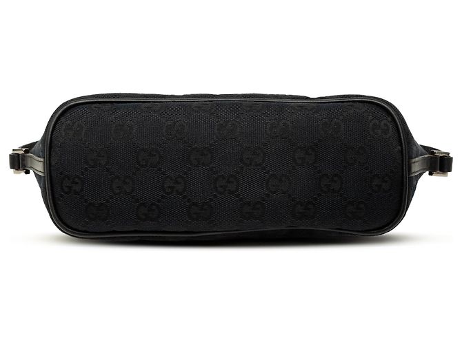 Gucci Black GG Canvas Boat Negro - vista 3