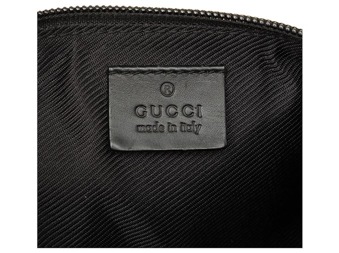 Gucci Black GG Canvas Boat Negro - vista 5