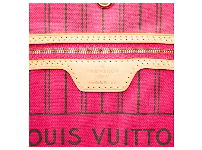 Louis Vuitton Brown Monogram Neverfull MM Marron - vue 5