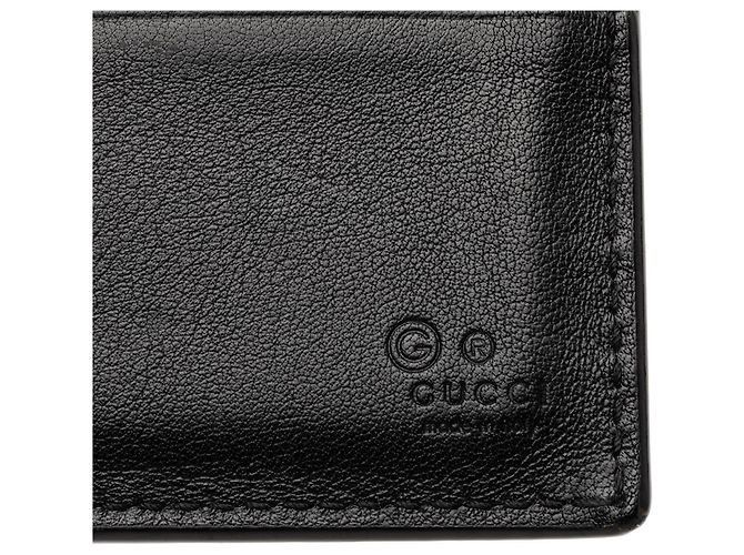 Gucci Black Microguccissima Bifold Wallet - view 6