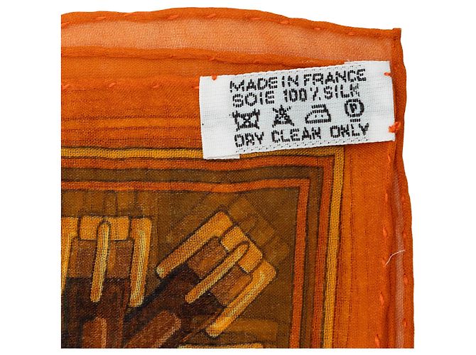 Hermès Brown Les Sangles Handkerchief - view 3