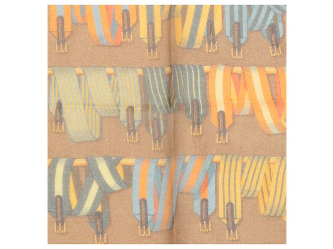 Hermès Brown Les Sangles Handkerchief - view 5