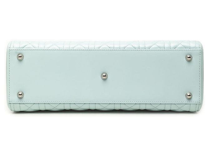 Autre Marque Dior Blue Large Patent Cannage Lady Dior Azul Azul claro - vista 3